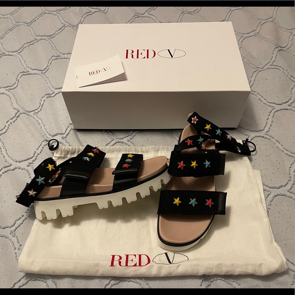 RED VALENTINO
STAR-STUDDED SANDALS - Picture 2 of 3